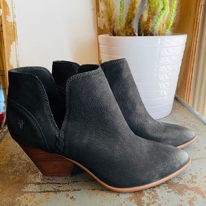 Frye black booties